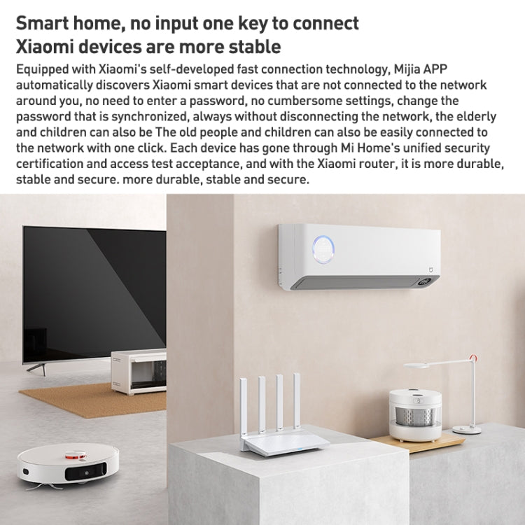 Original Xiaomi AX3000T 2.4GHz/5GHz Dual-band 1.3GHz CPU Router Supports NFC Connection, US Plug Original Xiaomi AX3000T 2.4GHz/5GHz Dual-band 1.3GHz CPU Router Supports NFC Connection, US Plug
